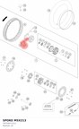 Diagram preview: SPOKE M5X213 (76710071213)