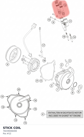 Diagram preview: STICK COIL (76039006000)