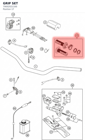 Diagram preview: GRIP SET (79002021100)