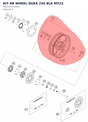 Diagram preview: KIT RR WHEEL DUKE 250 BLK MY23 (96310197044C1)