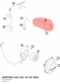Diagram preview: IGNITION COIL CPL. 65 SX  2003 (46139006100)