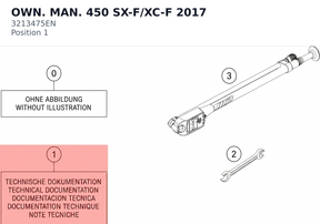 Diagram preview: OWN. MAN. 450 SX-F/XC-F   2017 (3213475EN)