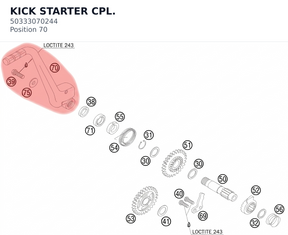 Diagram preview: KICK STARTER CPL. (50333070244)