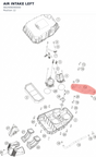 Diagram preview: AIR INTAKE LEFT (A62406040000)