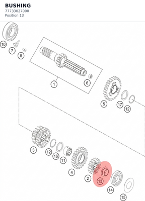 Diagram preview: BUSHING (77733027000)