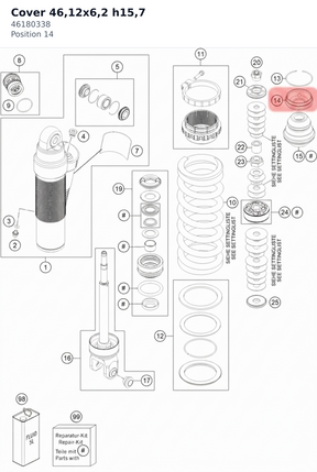 Diagram preview: Cover 46,12x6,2 h15,7 (46180338)