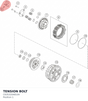 Diagram preview: TENSION BOLT (C63532048104)
