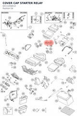 Diagram preview: COVER CAP STARTER RELAY (64111058010)