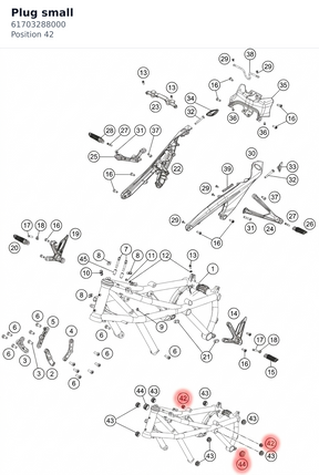 Diagram preview: Plug small (61703288000)