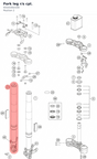 Diagram preview: Fork leg r/s cpl. (93101002100)
