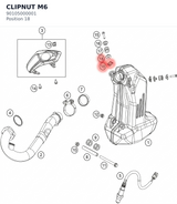 Diagram preview: CLIPNUT M6 (90105000001)