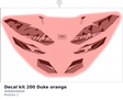 Diagram preview: Decal kit 200 Duke orange (90608299400)