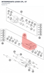 Diagram preview: INTERMEDIATE LEVER CPL.     07 (7500408304401)