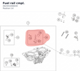 Diagram preview: Fuel rail cmpl. (A62441006044)