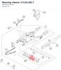 Diagram preview: Bearing sleeve 17x22x38.7 (A63604032000)