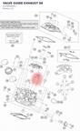 Diagram preview: VALVE GUIDE EXHAUST         08 (61236026001)