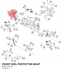 Diagram preview: FRONT HEEL PROTECTOR RIGHT (95803139050)