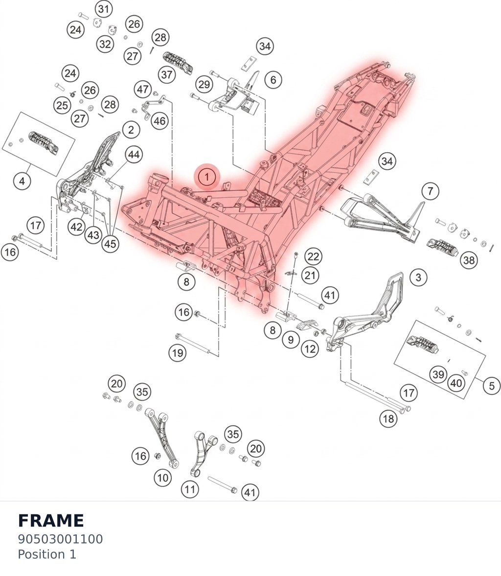 Diagram preview: FRAME (90503001100)