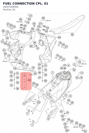 Diagram preview: FUEL CONNECTION CPL.        01 (58507008000)