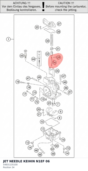 Diagram preview: JET NEEDLE KEIHIN N1EF      06 (54831135100)