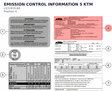 Diagram preview: EMISSION CONTROL INFORMATION 5 KTM (LI23-619-6A)
