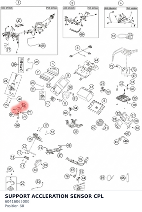 Diagram preview: SUPPORT ACCLERATION SENSOR CPL (60416065000)