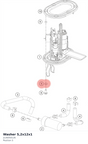 Diagram preview: Washer 5,2x12x1 (J126050126)