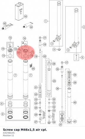 Diagram preview: Screw cap M46x1,5 air cpl. (43570814S)
