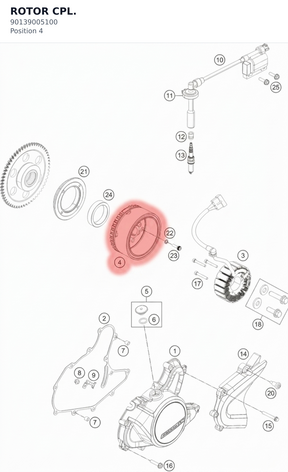 Diagram preview: ROTOR CPL. (90139005100)