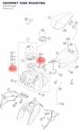 Diagram preview: GROMMET TANK MOUNTING (90107013006)