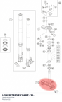 Diagram preview: LOWER TRIPLE CLAMP CPL. (7600193203204)