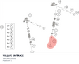Diagram preview: VALVE INTAKE (96036030000)