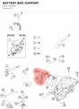 Diagram preview: BATTERY BOX SUPPORT (79011056000)