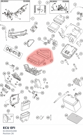 Diagram preview: ECU EFI (61341031200)