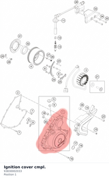 Diagram preview: Ignition cover cmpl. (93830002033)