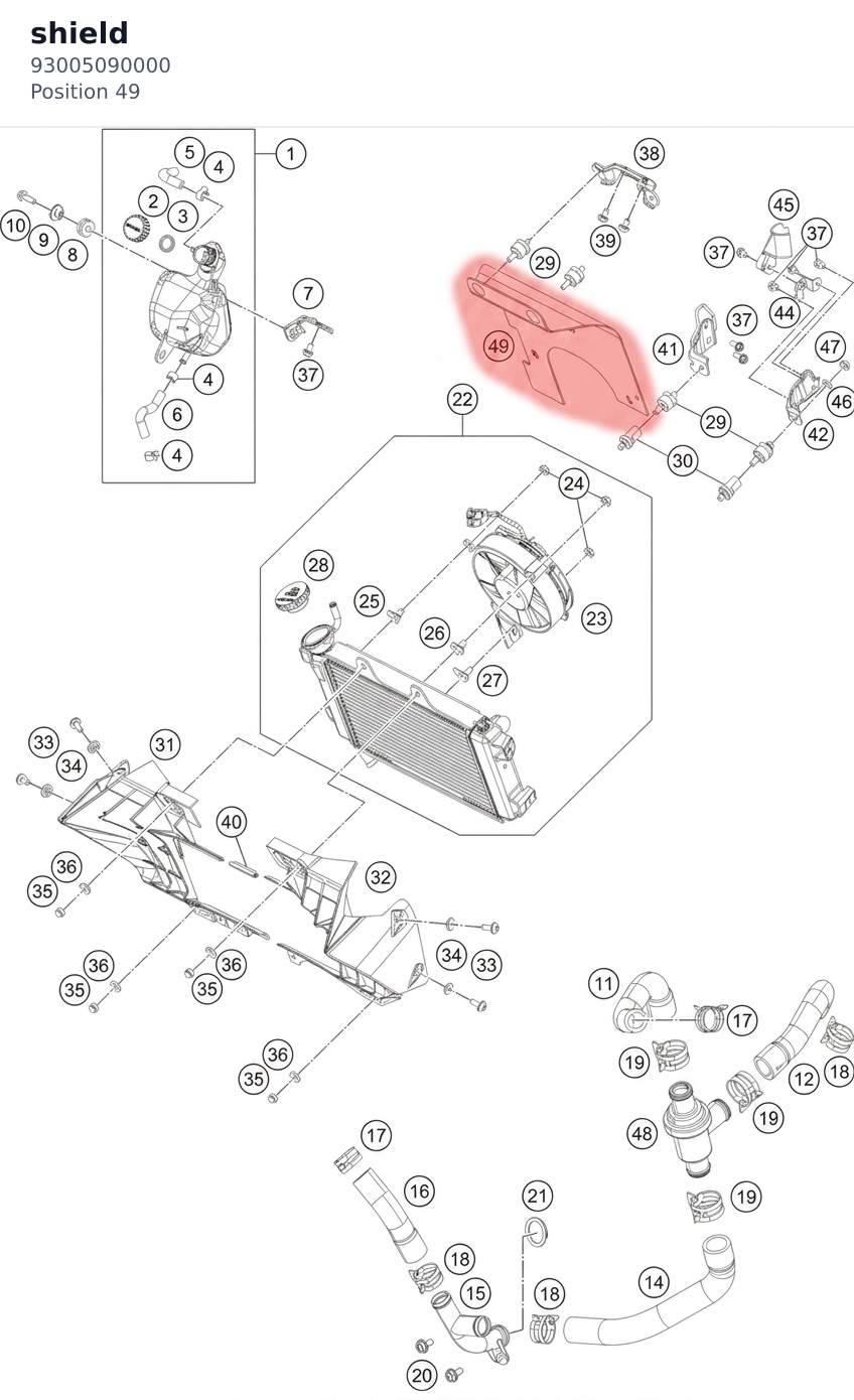 Diagram preview: shield (93005090000)