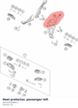Diagram preview: Heel protector, passenger left (61912020080C1)