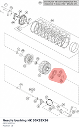 Diagram preview: Needle bushing HK 30X35X26 (0618303526)