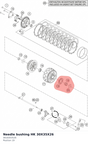 Diagram preview: Needle bushing HK 30X35X26 (0618303526)