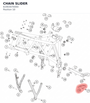 Diagram preview: CHAIN SLIDER (61903070000)