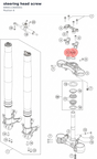 Diagram preview: steering head screw (6900113600001)
