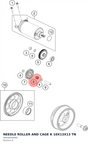 Diagram preview: NEEDLE ROLLER AND CAGE K 10X13X13 TN (58440090000)