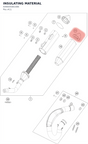 Diagram preview: INSULATING MATERIAL (A49005081086)
