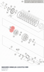Diagram preview: WASHER DIN0126 22X37X3 MM (0126220373)