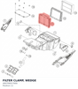 Diagram preview: FILTER CLAMP, WEDGE (A60706017000)