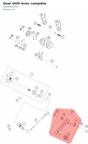 Diagram preview: Gear shift lever complete (93034031033)