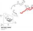 Diagram preview: BATTERY CABLE (61911059050)
