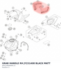 Diagram preview: GRAB HANDLE RH JY231408 BLACK MATT (94512909000C11)