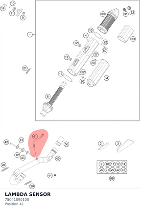 Diagram preview: LAMBDA SENSOR (75041090100)