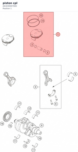 Diagram preview: piston cpl (A61830007000)